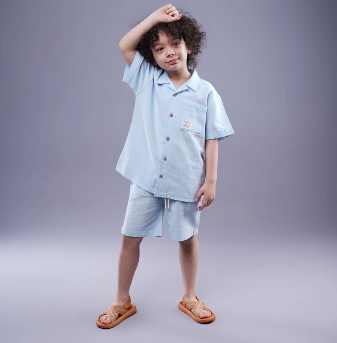 تیشرت و شلوارک یقه مراکش